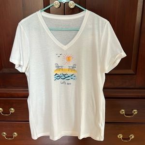 Women’s Life Is Good “Let’s Sea” T-shirt NWT